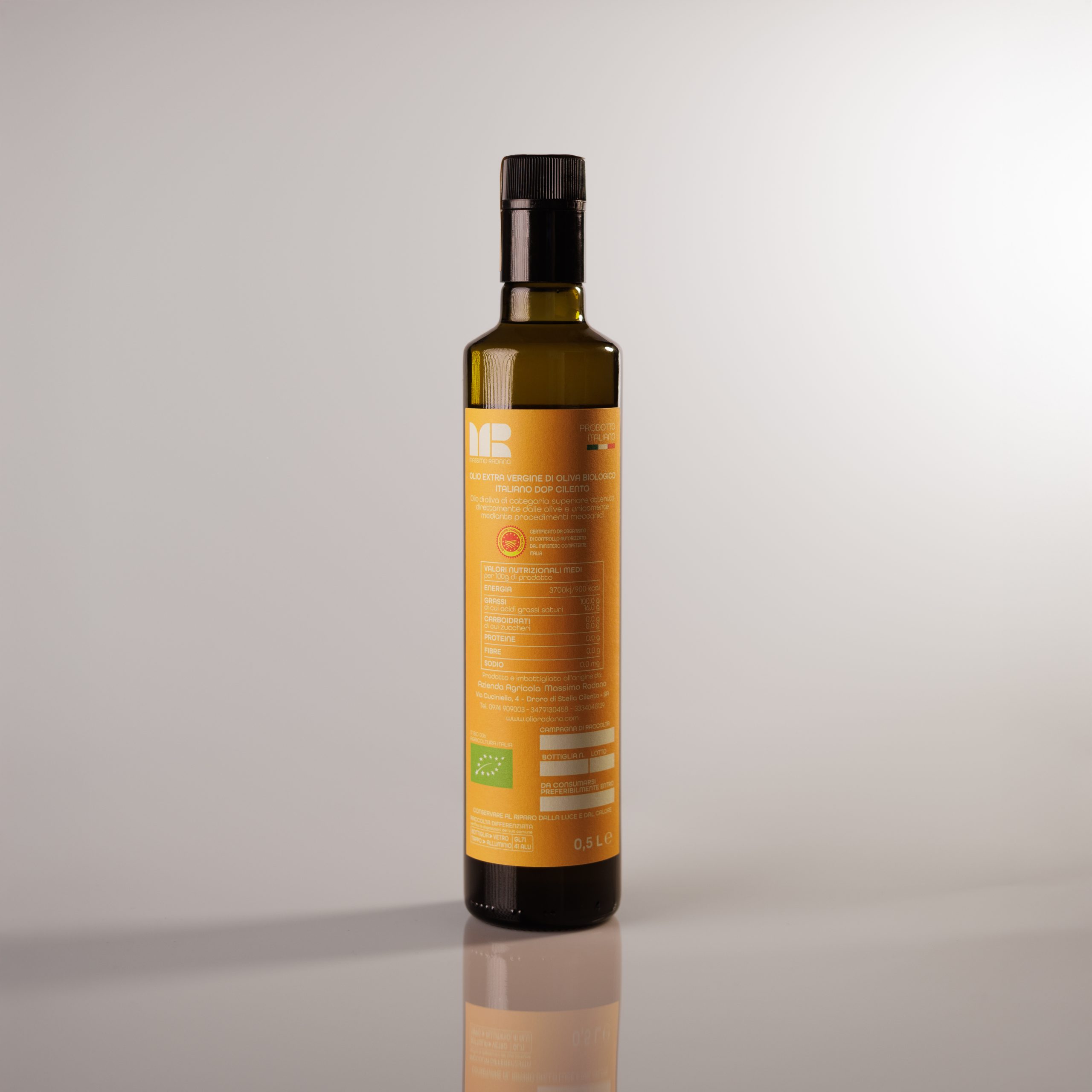 Olio Extravergine d'Oliva Bio D.O.P. 0,5Lt- Massimo - immagine 3